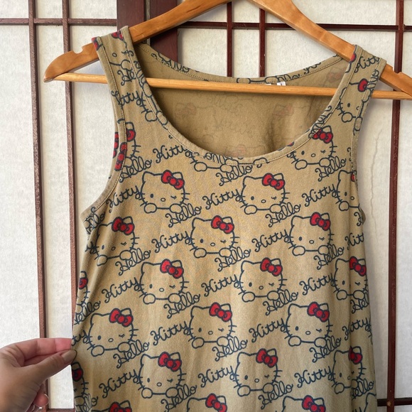 Uniqlo Dresses & Skirts - Uniqlo x Sanrio Tan and red Hello Kitty maxi dress #kawaii